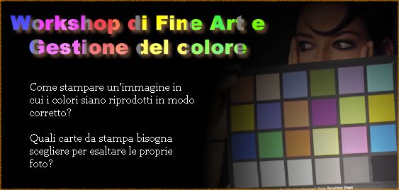 Workshop di Fine Art e Gestione Colore