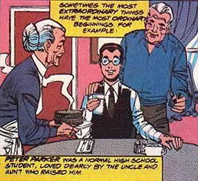 La prima apparizione di Peter Parker (agosto 1962)