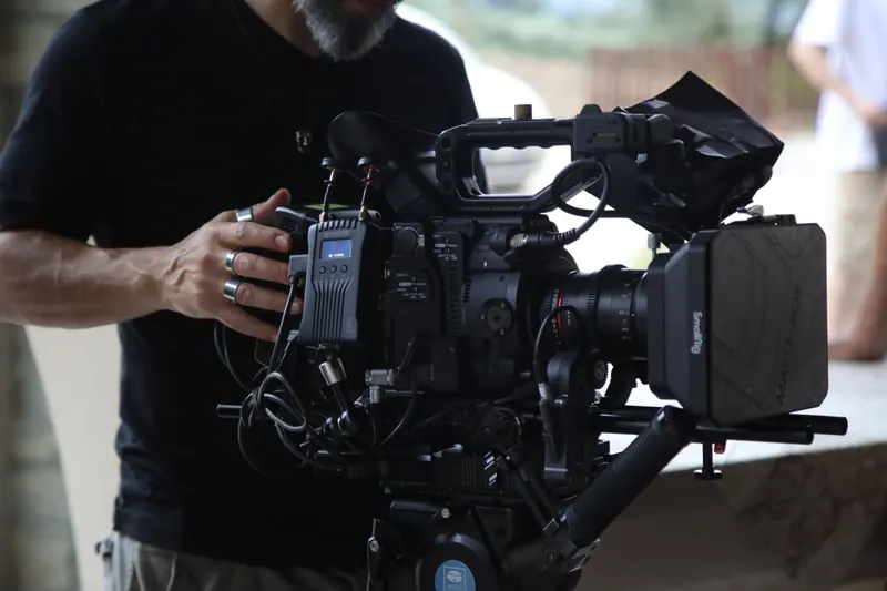 Corso Master Cinema 2025 – Dettaglio della preparazione della macchina da presa