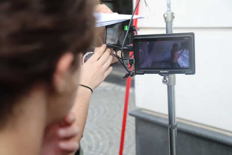 Corso Master Cinema 2026 – Controllo dell’inquadratura sul monitor di set