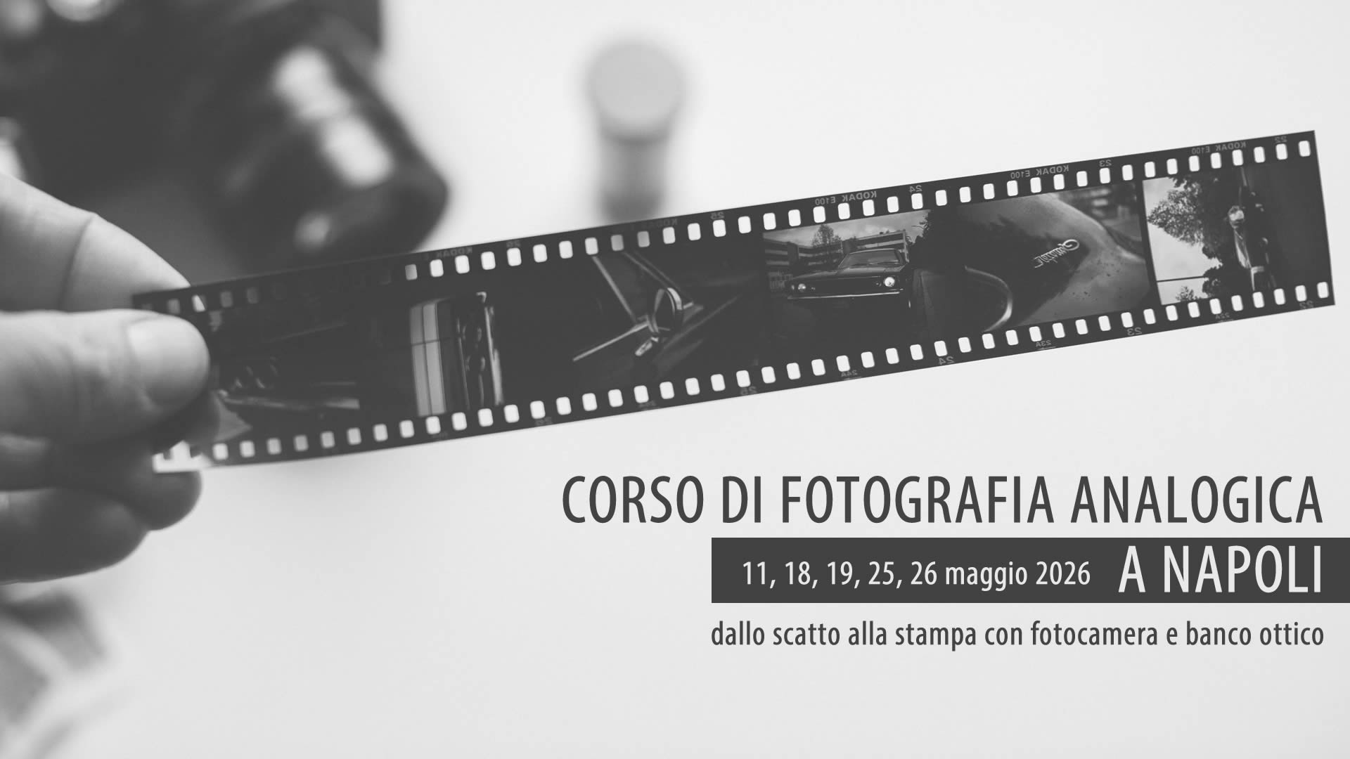 Corso di fotografia analogica a Napoli: al via l’11 maggio 2026